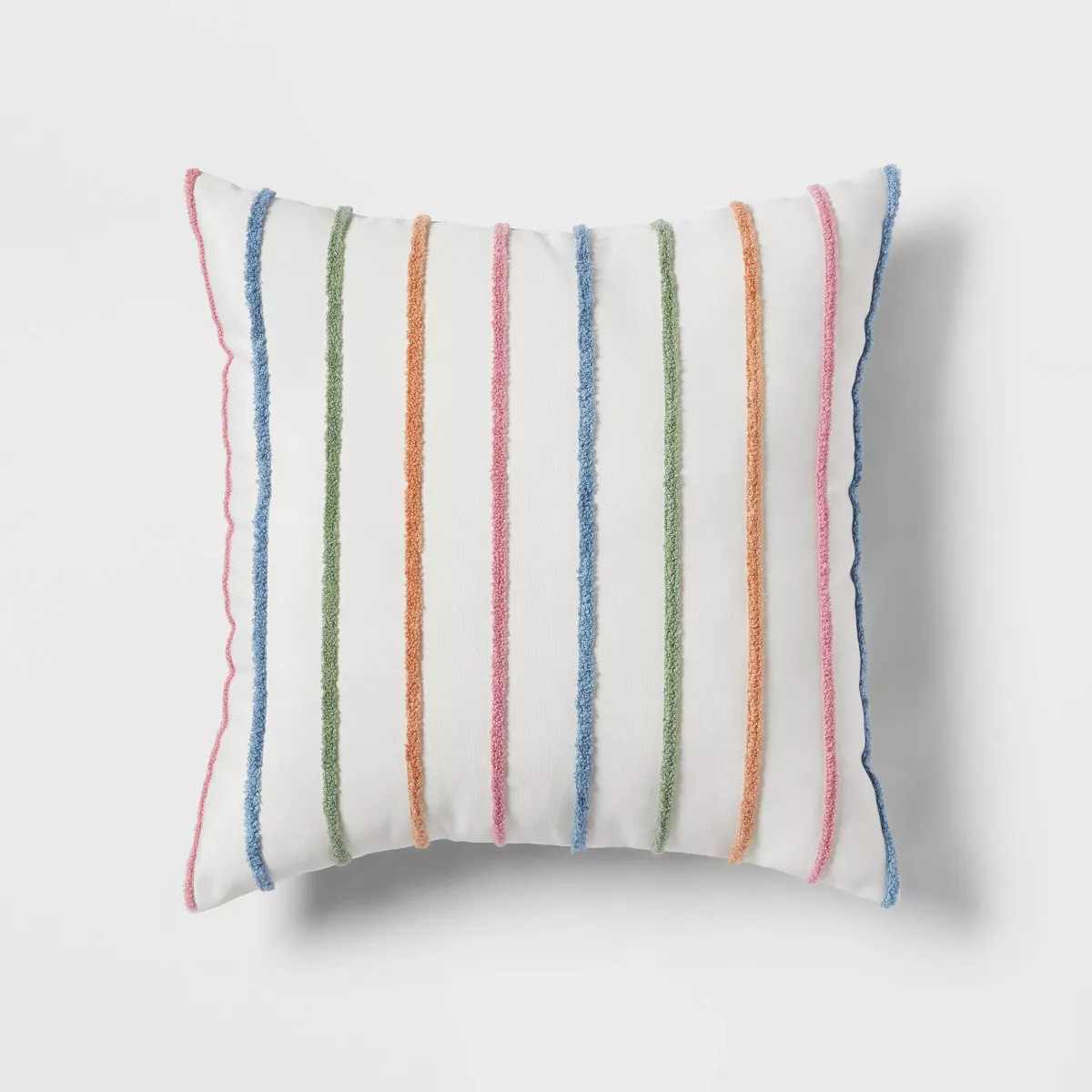 Square Decorative Pillow Ivory Striped - Room Essentials™ | Target