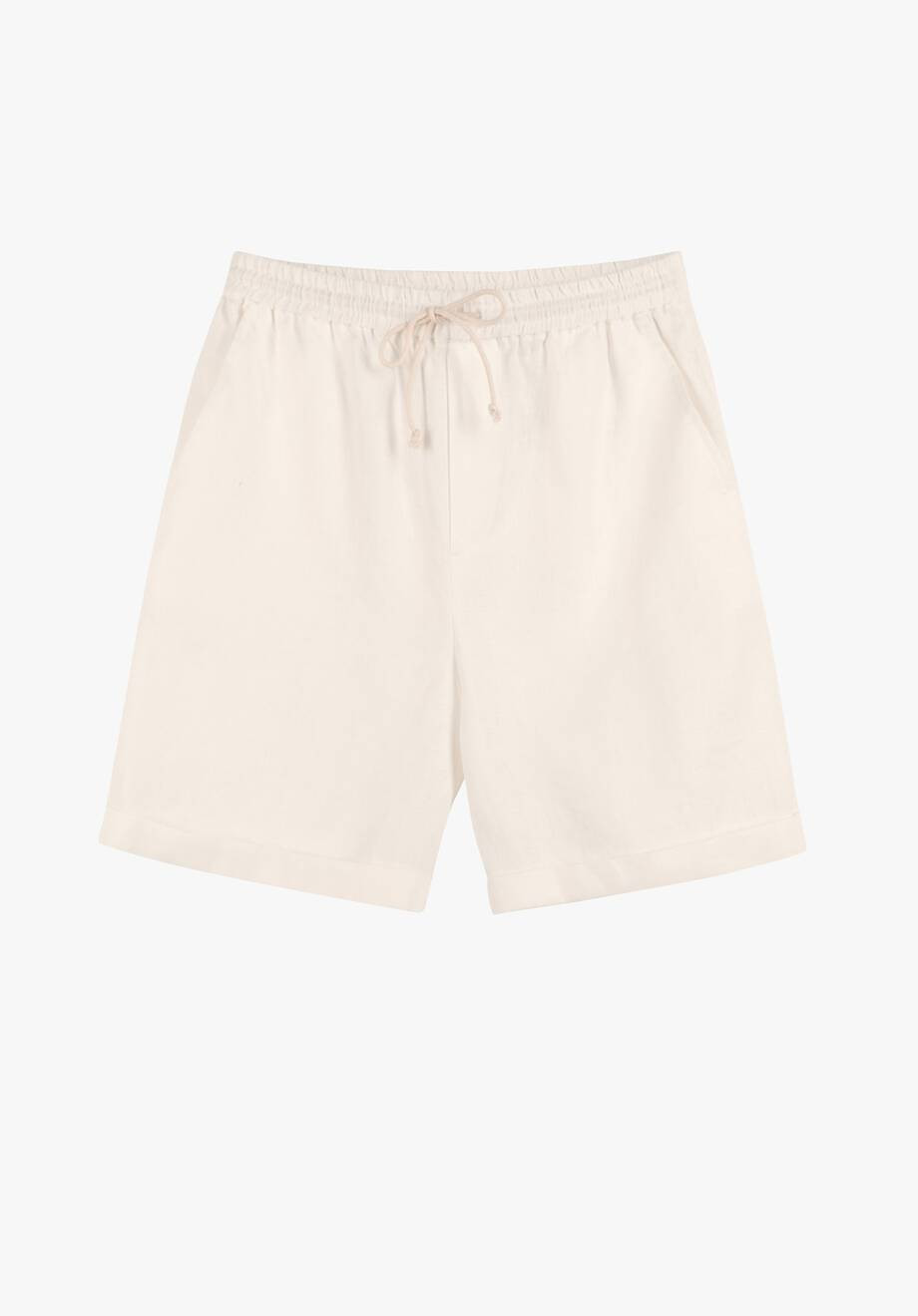 Turn Up Linen Shorts | Hush Homewear (UK)
