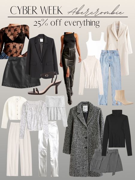 25% off Abercrombie + additional 15% off with code CYBERAF

Cyber week, Black Friday, Black Friday sales, sequin top, holiday style, holiday outfits, metallic pants, lace top, leather skirt, midi skirt, wool coat, long coat, denim, Abercrombie style

#LTKCyberWeek #LTKHoliday #LTKGiftGuide