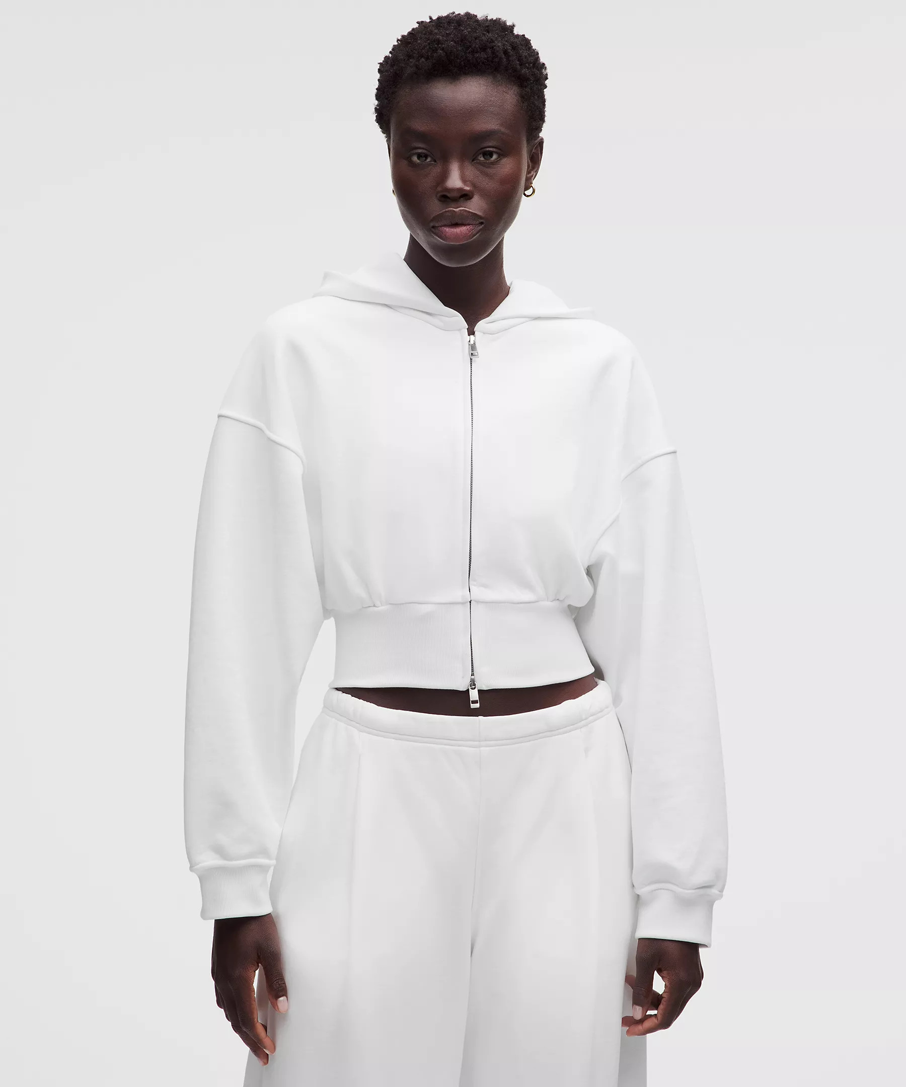 French Terry Cropped Full-Zip Hoodie | Lululemon (US)