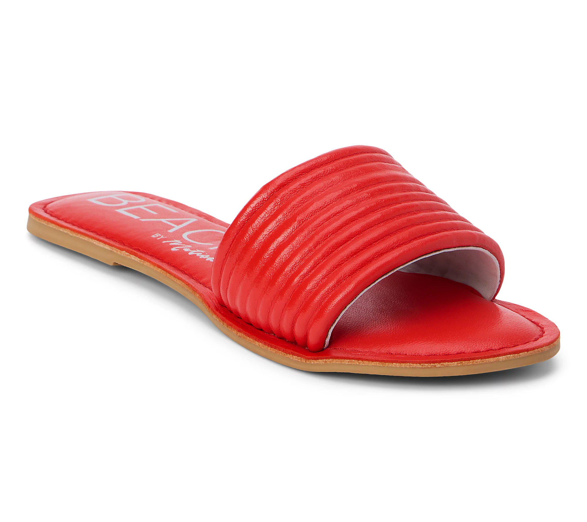 Beach by Matisse Troller Flat Leather Sandal | QVC