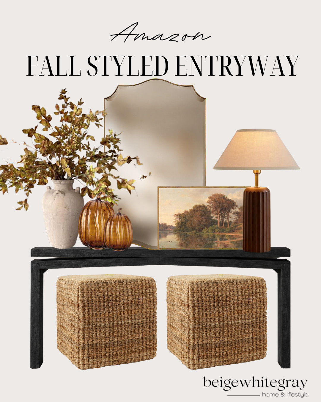Amazon fall decor, fall entryway decor, amazon entryway finds, fall entryway ideas, fall console table decor, entryway styling ideas, autumn entryway decor, fall home decor 2026, amazon fall home finds, console table styling, neutral fall decor, brown fall decor, amber glass pumpkins, fall stems, fall vase decor, entryway mirror ideas, woven ottomans, cozy fall home, elevated fall decor, amazon home decor finds

#LTKSeasonal #LTKHome