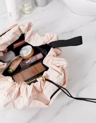The Flat Lay Co. Drawstring Makeup Bag - Blush Pink | ASOS (Global)