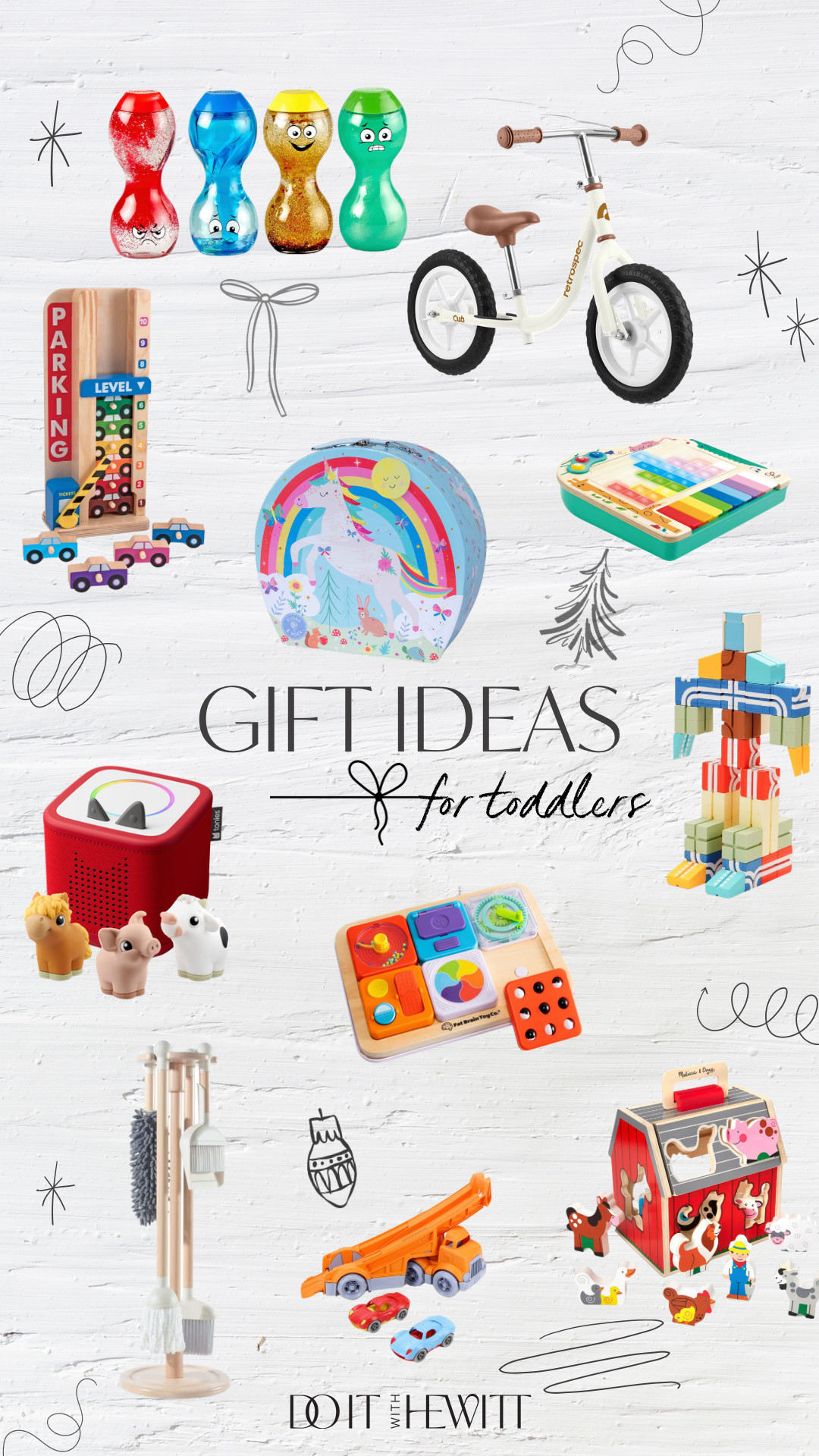 Sharing my top toddler gifts for 2025 - perfect for toddlers who love sensory play, learning toys, pretend play, cozy essentials, and fun stocking stuffers. These are Amazon toddler bestsellers, parent-approved, and great for boys + girls ages 1–3.

Shop all my picks below 👇
⭐️ Toddler toys
⭐️ Montessori gifts
⭐️ Educational toys for toddlers
⭐️ Holiday toddler gifts
⭐️ Toddler Christmas ideas
⭐️ Toddler stocking stuffers


Perfect for: holiday gifting, birthday presents, toddler Christmas morning, daycare-friendly toys, and everyday at-home playtime.

Tap to shop the full toddler gift guide and save for later ❤️🎄 

 #LTKGiftGuide #LTKHoliday #LTKKids