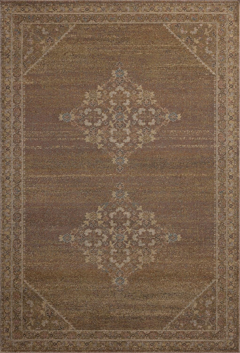 Loloi Magnolia Home by Joanna Gaines Mona Collection MOA-04 Sunset/Natural 7'-6" x 10' Area Rug | Amazon (US)