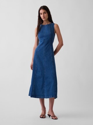 Seamed Denim Maxi Dress | Gap (US)