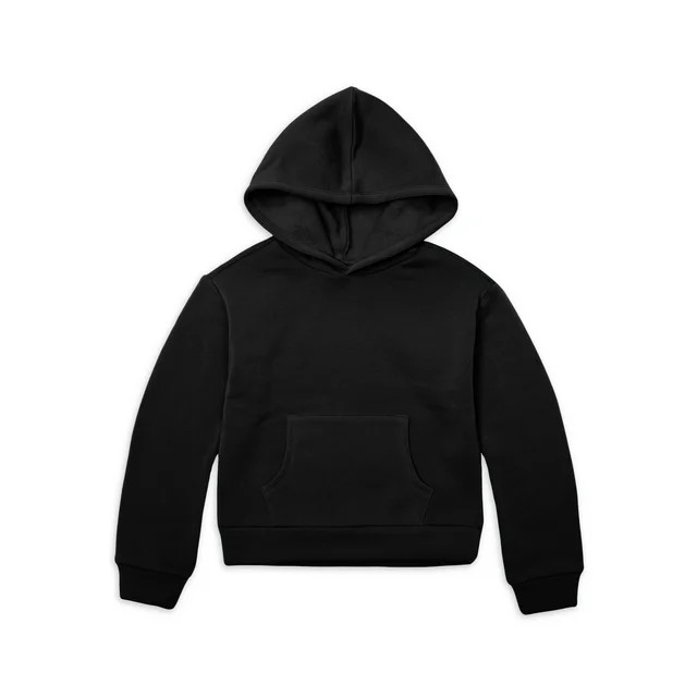 Wonder Nation Girls Fleece Hoodie with Long Sleeves, Sizes 4-18 & Plus | Walmart (US)