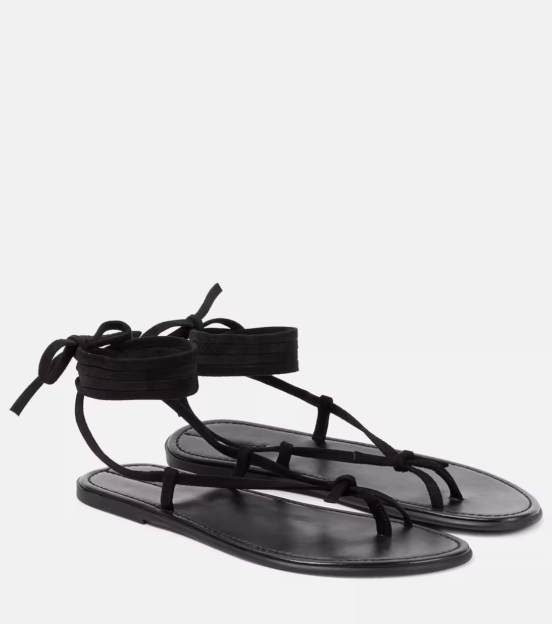 Tie leather sandals | Mytheresa (US/CA)