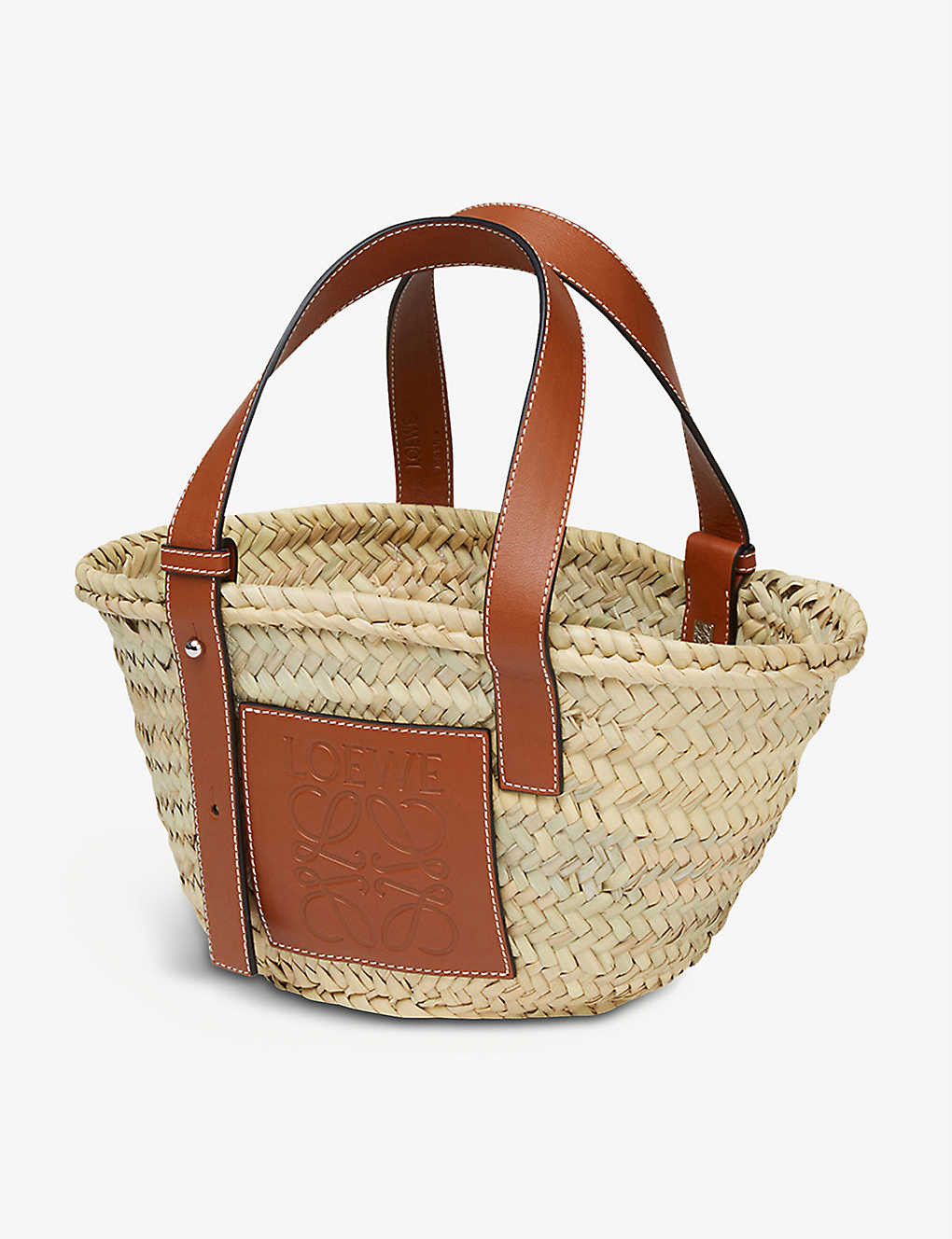 Woven raffia small basket bag | Selfridges