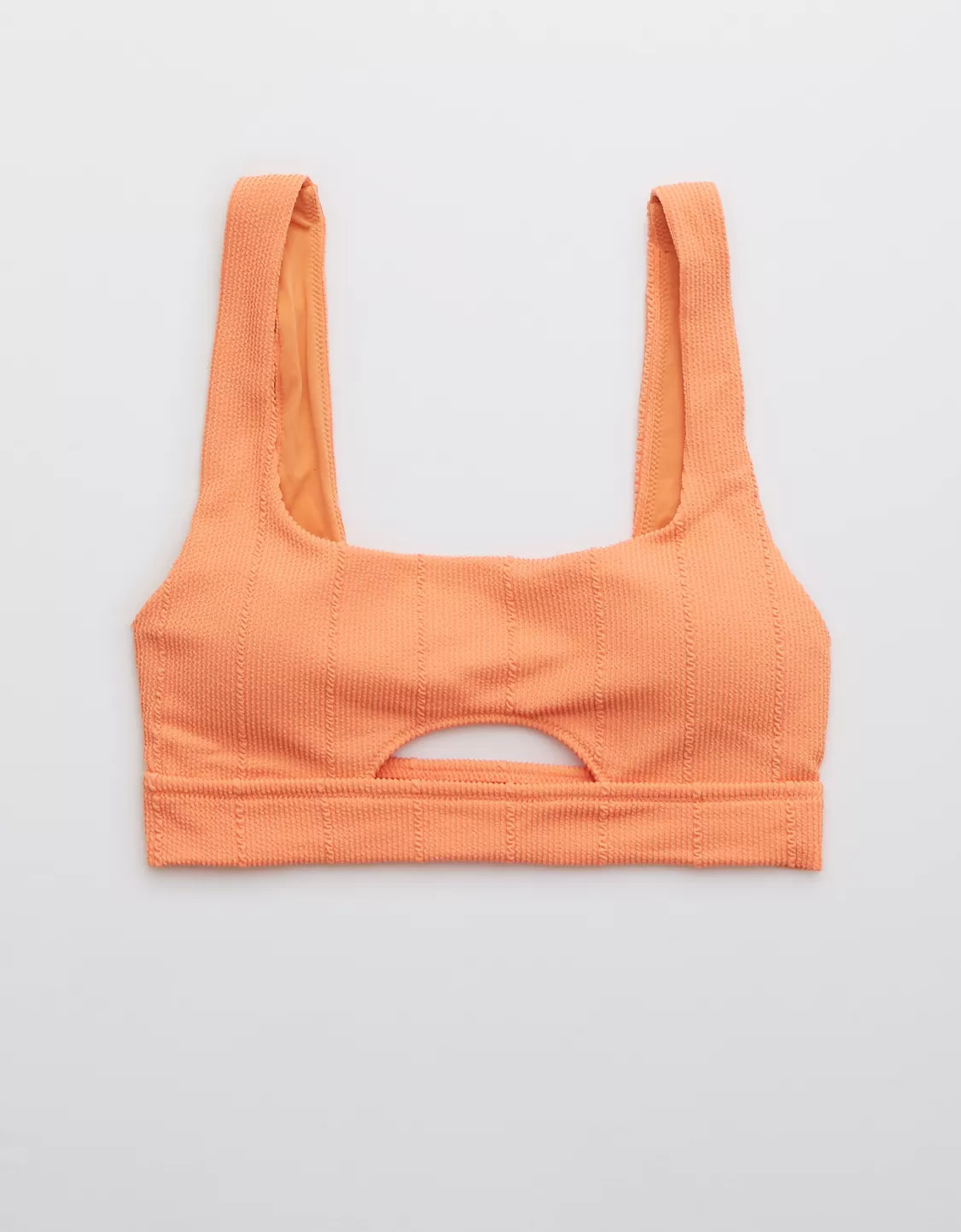 Aerie Crinkle Cut Out Scoop Bikini Top | American Eagle Outfitters (US & CA)