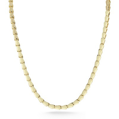 Sphera Milano Gold Plated Brass Serpent Scale Chain Necklace Gold 16" | Target