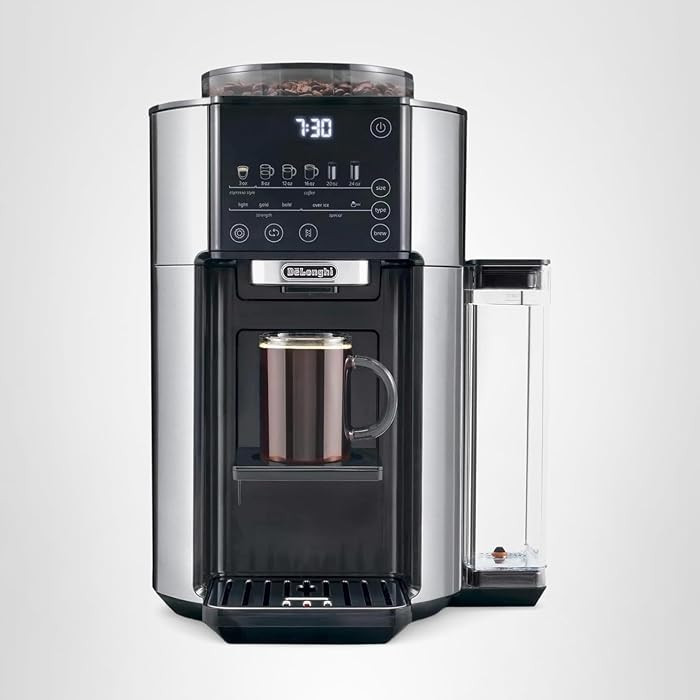 De'Longhi True Brew Drip Coffee Maker, Built in Grinder, Single Serve, 8 oz to 24 oz, Hot or Iced... | Amazon (US)