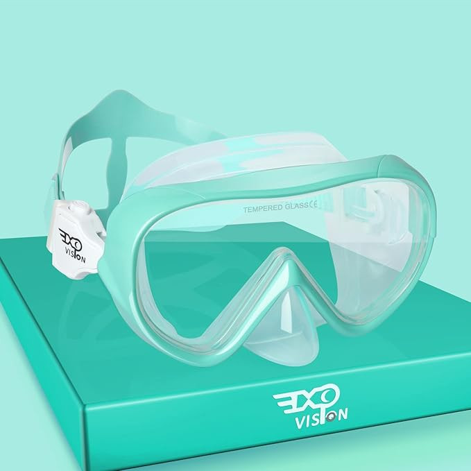 Kids Snorkel Swim Mask, Child Diving Mask Anti-Fog Swim Goggles with Nose Cover for Snorkeling Di... | Amazon (US)