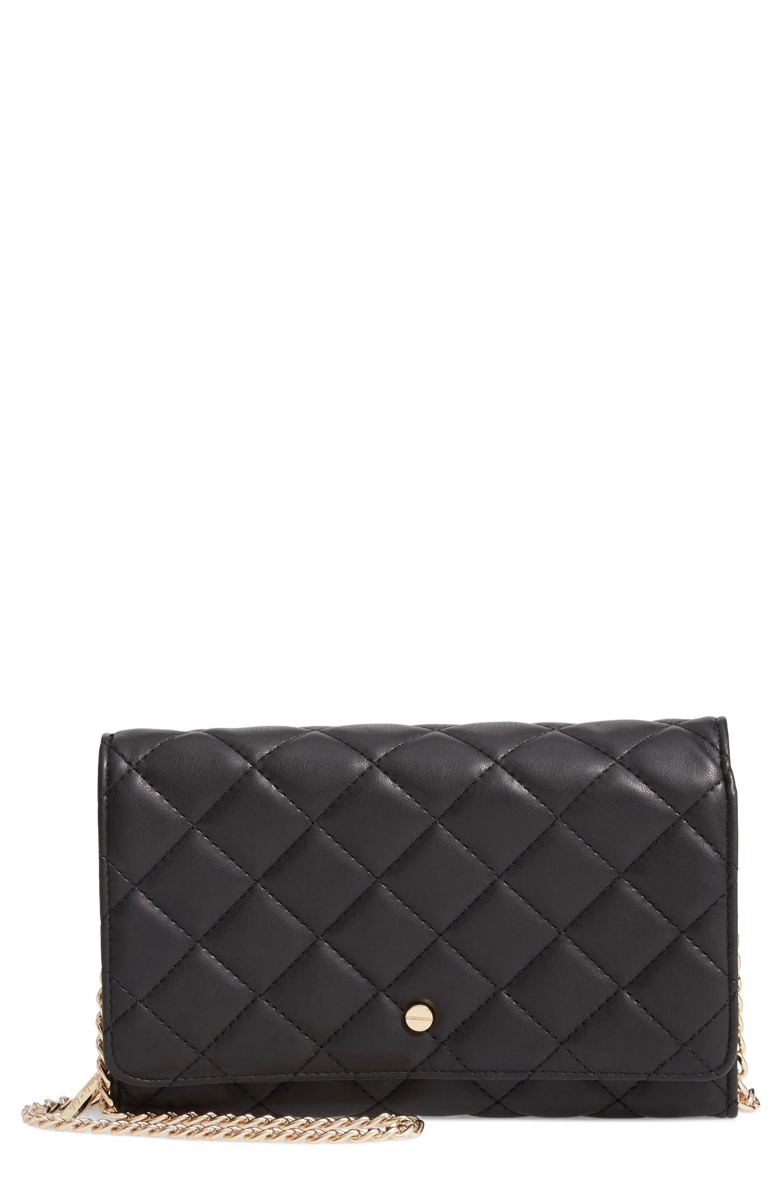 Mali + Lili Ciara Quilted Vegan Leather Convertible Clutch | Nordstrom
