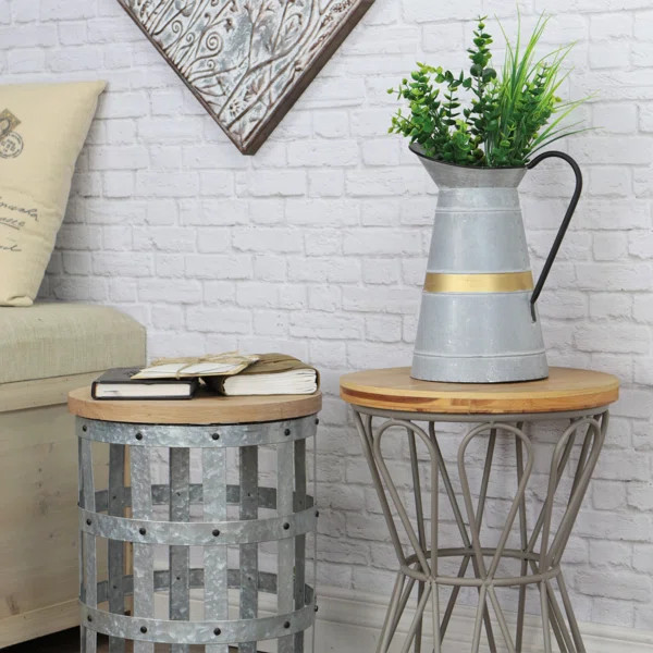 Hollander Galvanized Metal Table Vase | Wayfair North America