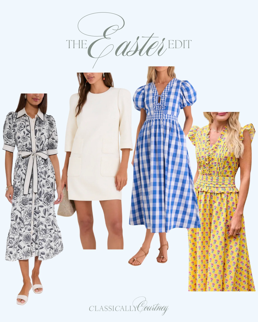 The Easter Dress Edit (under $200!)
Curated Easter outfit dresses that will be beautiful for your events all season long 


#LTKSeasonal #LTKSpringSale #LTKTravel
