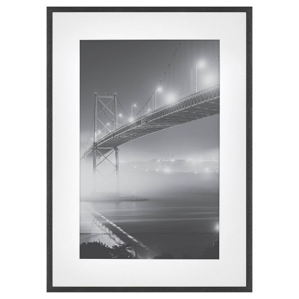 Thin Gallery Matted Photo Frame Black - Project 62™ | Target