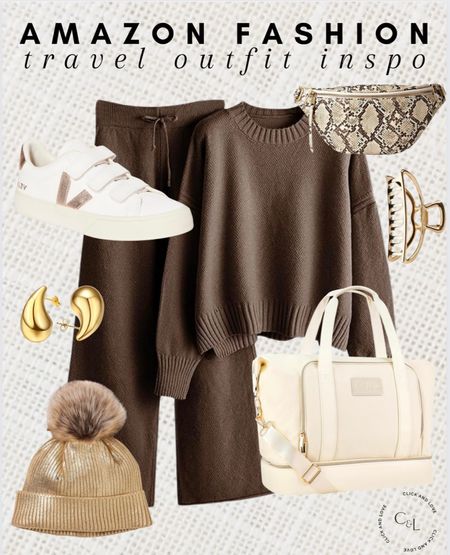 Amazon travel outfit inspo ✨ this cozy set is perfect for your travel days! 

Lounge set, travel, travel outfit, travel bag, weekender, belt bag, gabby pack, earrings, gold jewelry, sneakers, tennis shoes, hair clip, claw clip, hat, toboggan, beanie, Womens fashion, fashion, fashion finds, outfit, outfit inspiration, clothing, winter fashion, summer fashion, spring fashion, wardrobe, fashion accessories, Amazon, Amazon fashion, Amazon must haves, Amazon finds, amazon favorites, Amazon essentials #amazon #amazonfashion

#LTKmidsize #LTKstyletip #LTKtravel