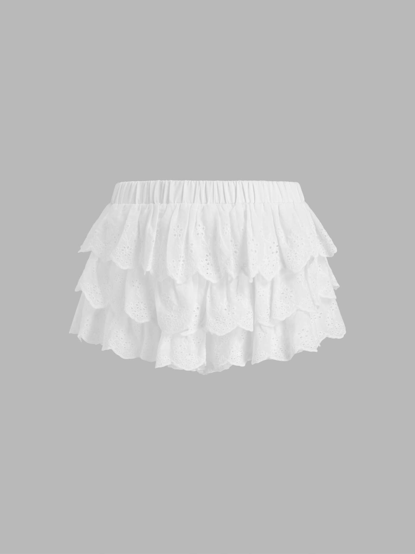 100% Cotton Low Rise Solid Layered Micro Bloomer Shorts | Cider