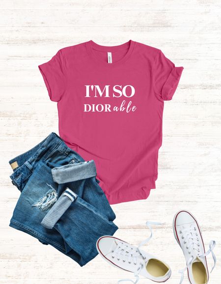 I’m so Diorable! Super cute graphic tee for the luxury lover. 

#LTKFind #LTKstyletip #LTKunder50