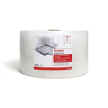 Staples 3/16" Bubble Roll, 12" x 200', Clear (ST59156) | Staples | Staples