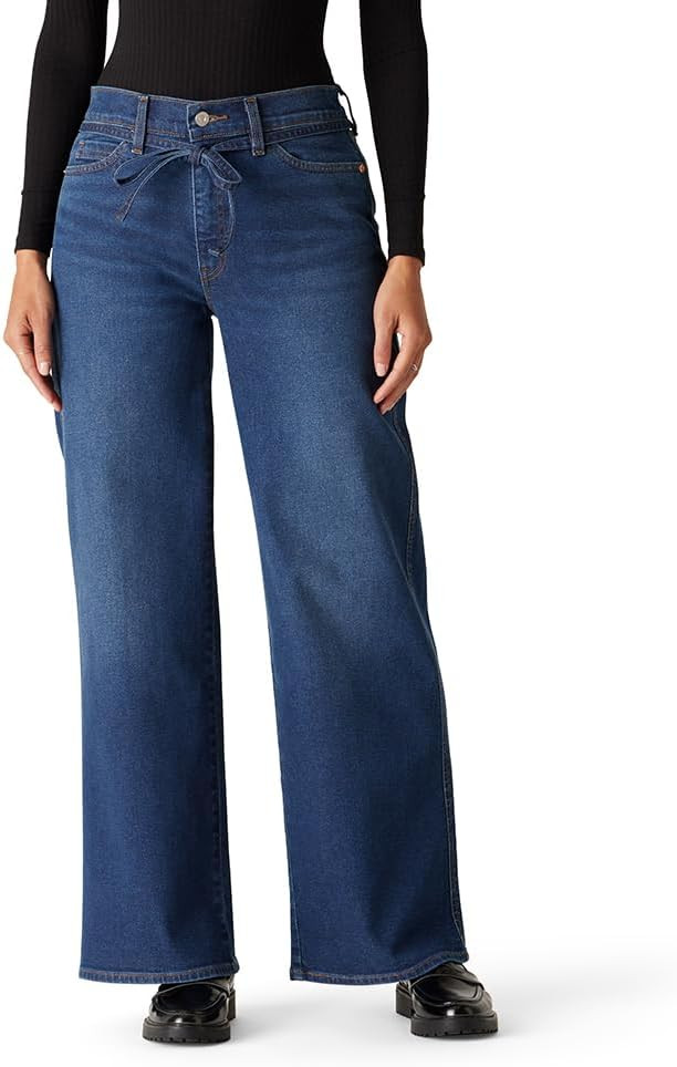 LEVI Strauss Signature Womens Heritage Belted Wide Leg Jeans (Also Available in Plus) | Amazon (US)