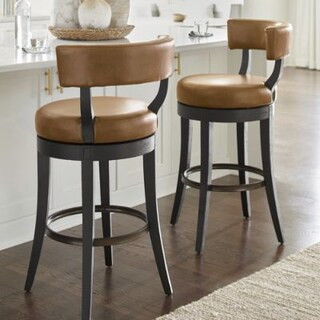 Aiken Low Back Swivel Bar & Counter Stool | Grandin Road | Grandin Road