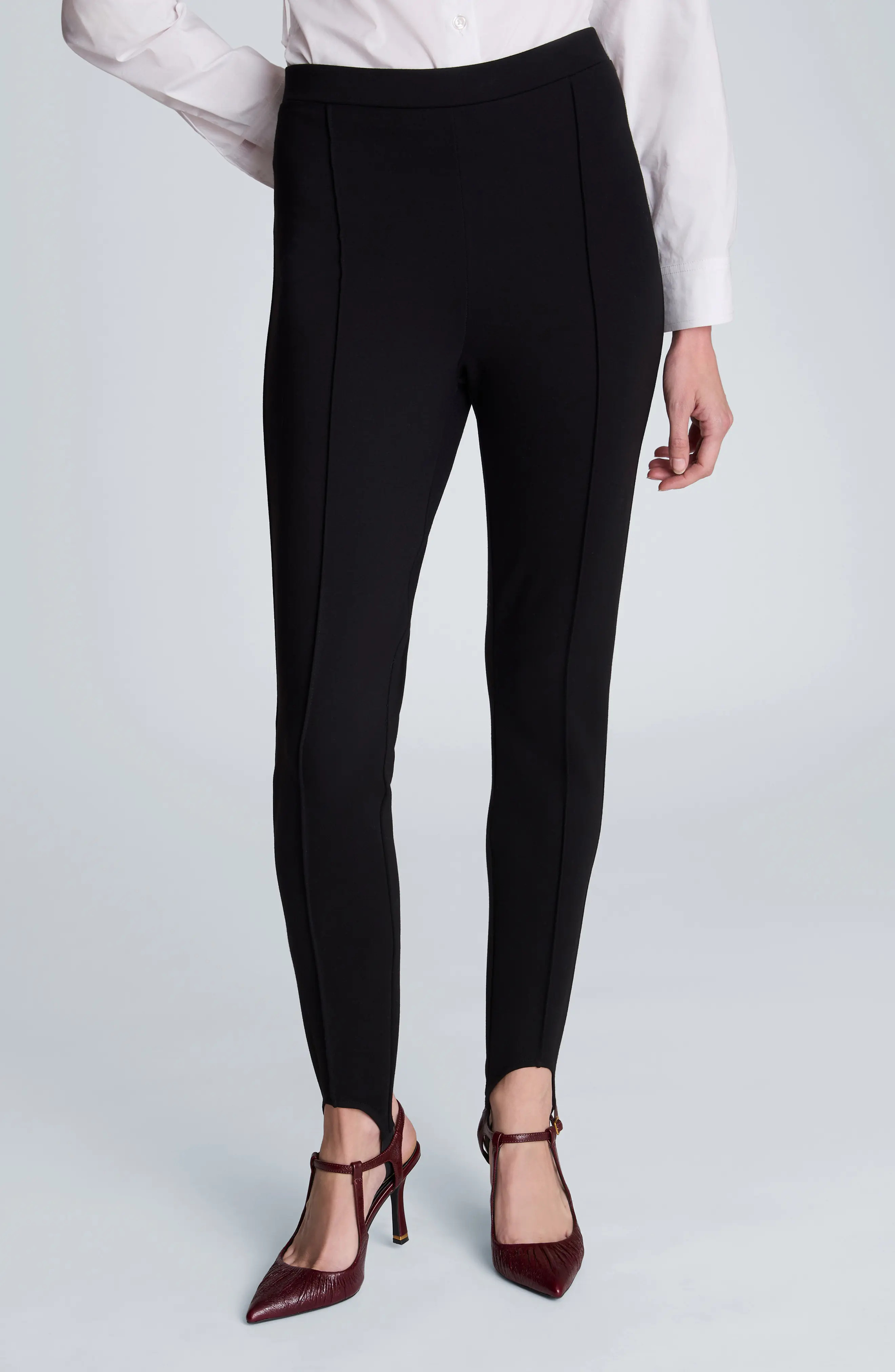 Kenneth Cole Pintucked Stirrup Leggings (Women) | Nordstrom | Nordstrom