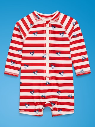 Old Navy x Disney Mickey Mouse Swim Rashguard Bodysuit for Baby | Old Navy (US)