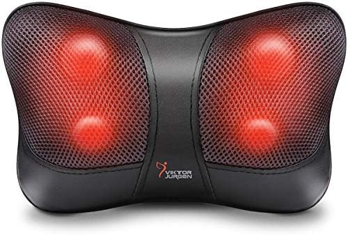 Neck and Back Massager Pillow, Shiatsu Kneading Massage with Heat for Shoulders, Lower Back, Wais... | Amazon (US)
