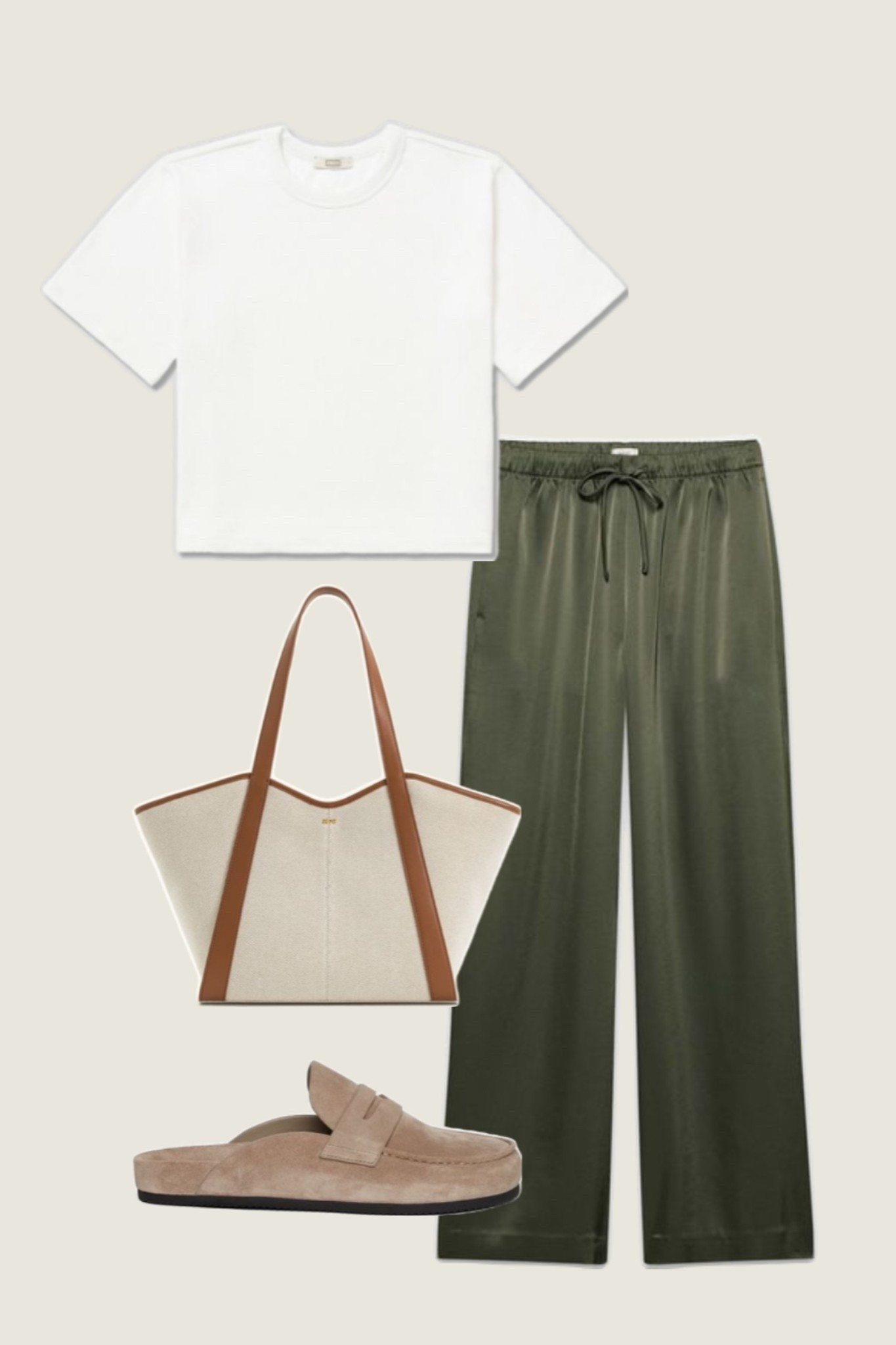 white cropped tee styled with relaxed olive wide leg pants, neutral suede loafers, oversized canvas tote, casual chic outfit, effortless everyday style, travel day outfit, airport outfit, comfortable yet polished look, minimalist wardrobe staple, neutral outfit idea, capsule wardrobe basics, women’s lounge set alternative, chic mom outfit, spring casual look

#LTKootd #LTKmomlife