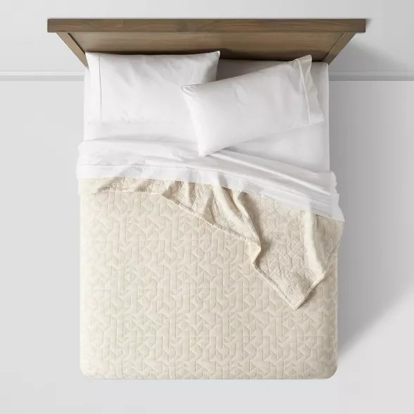 Geometric Matelasse Quilt - Threshold™ | Target