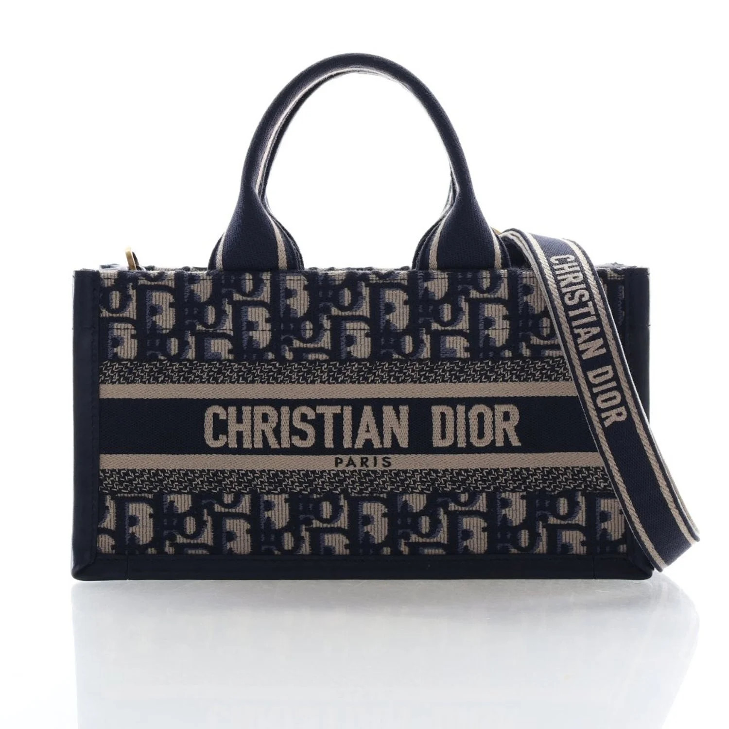 Oblique Jacquard Book Tote Mini | The RealReal