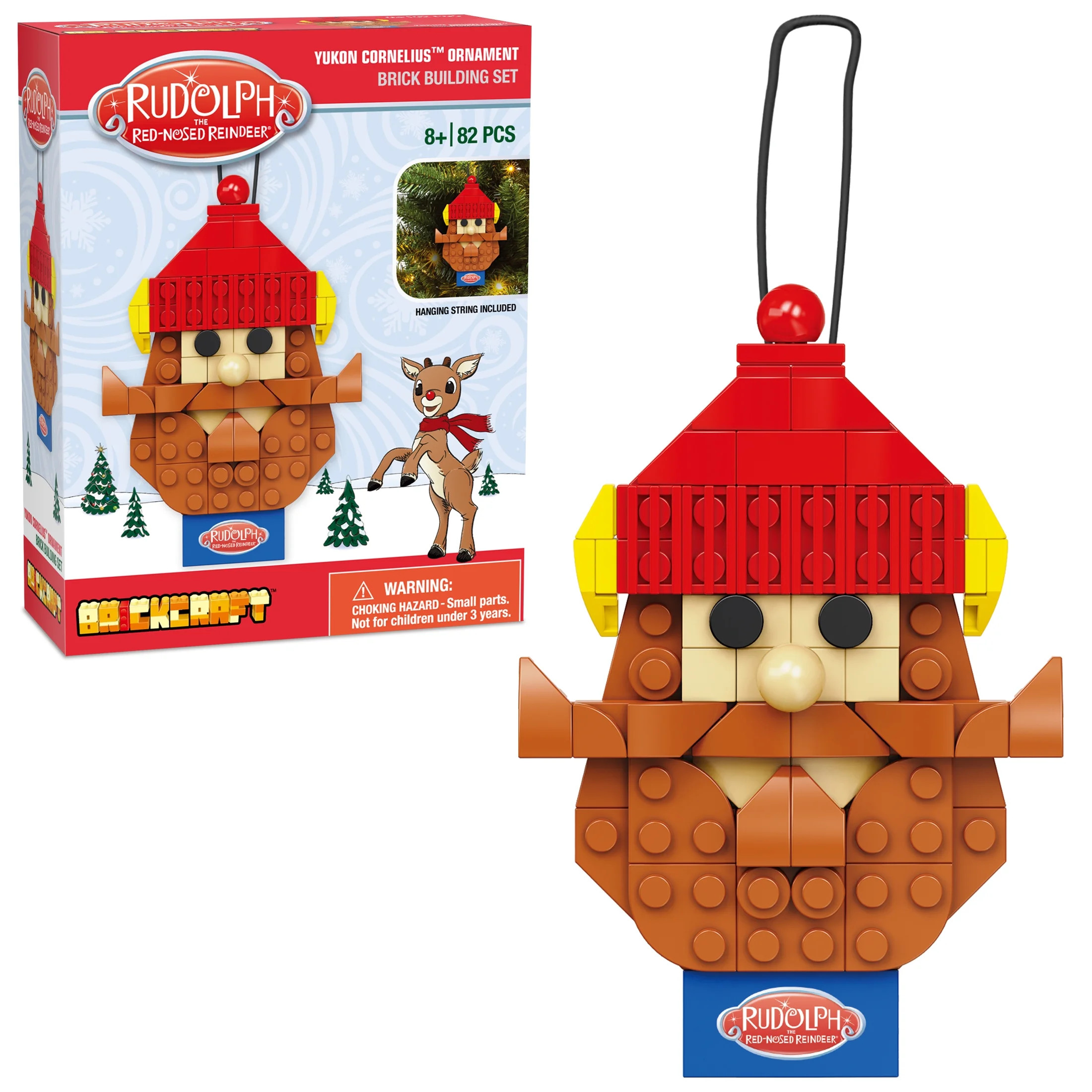 Brickcraft Rudolph Yukon Cornelius Ornament Brick Building Kit (82-Plastic Piece Set), Hanging Ch... | Walmart (US)