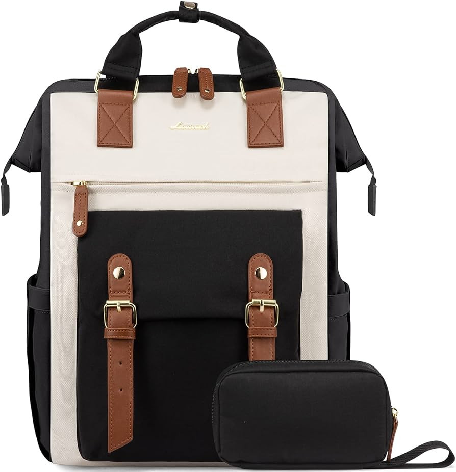 LOVEVOOK Laptop Backpack for Women, Teacher Bag Work Backpack Purse Laptop Computer Back Pack, Bu... | Amazon (US)