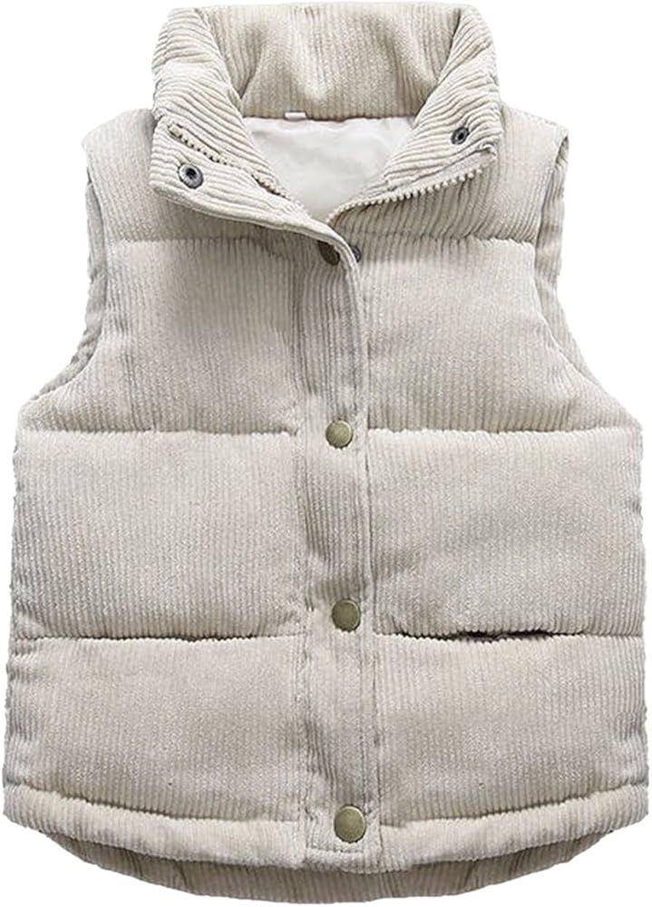 Toddler Boys Girls Vest Fleece Fuzzy Sleeveless Coat Outerwear Pockets Boy Coat with Thumb Holes | Amazon (US)