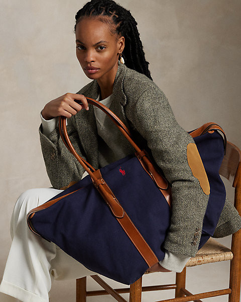 Canvas Extra-Large Bellport Tote | Ralph Lauren (UK)