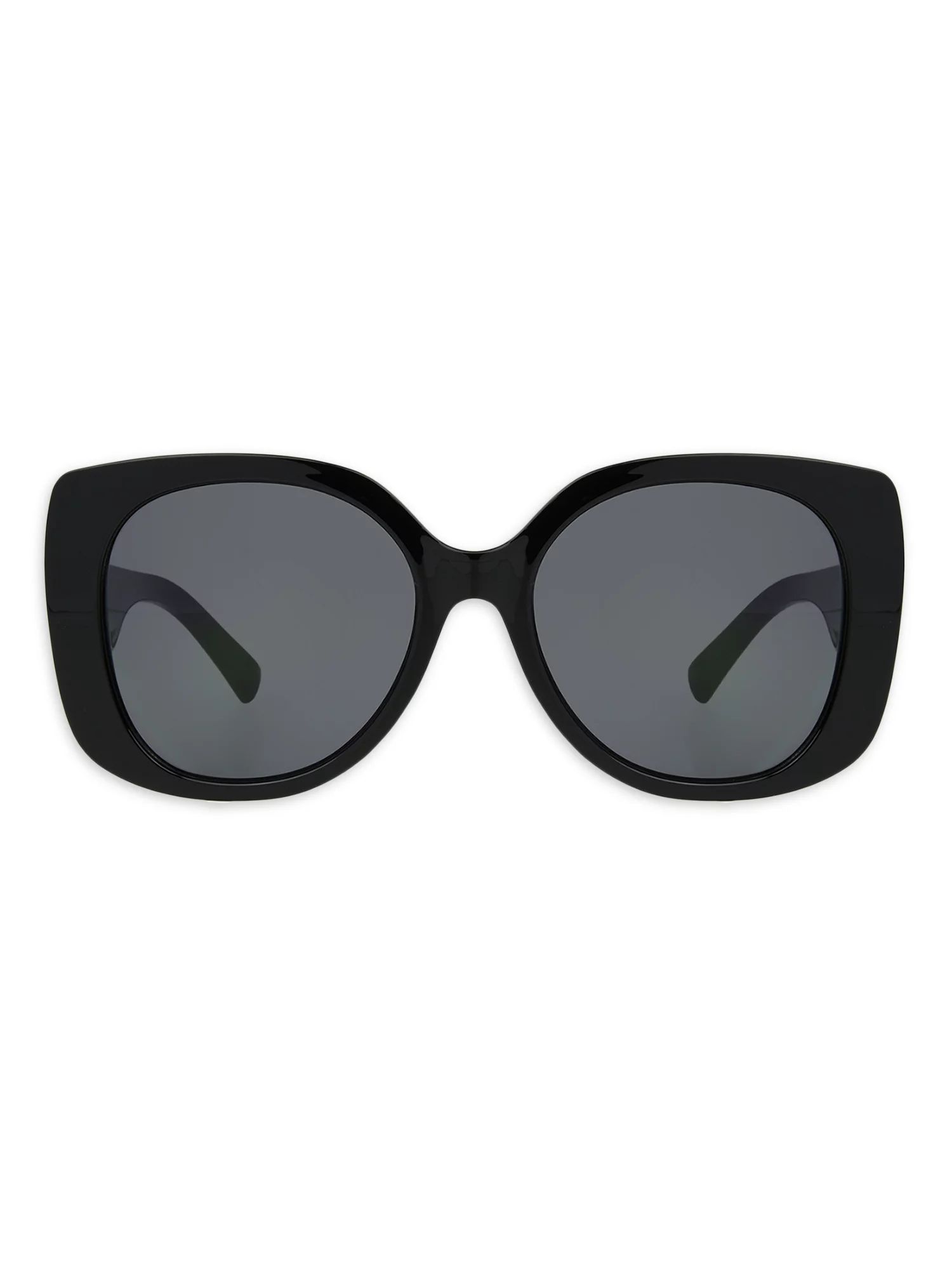 Foster Grant Ladies Square Black Sunglass - Walmart.com | Walmart (US)