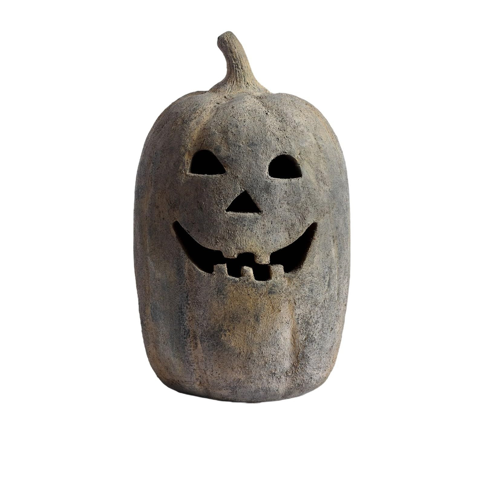 Hallowmas Handcrafted Jack-O'-Lantern, Artisanal Kiln-Fired Pumpkin with Hand-Carved Details, 202... | Amazon (US)