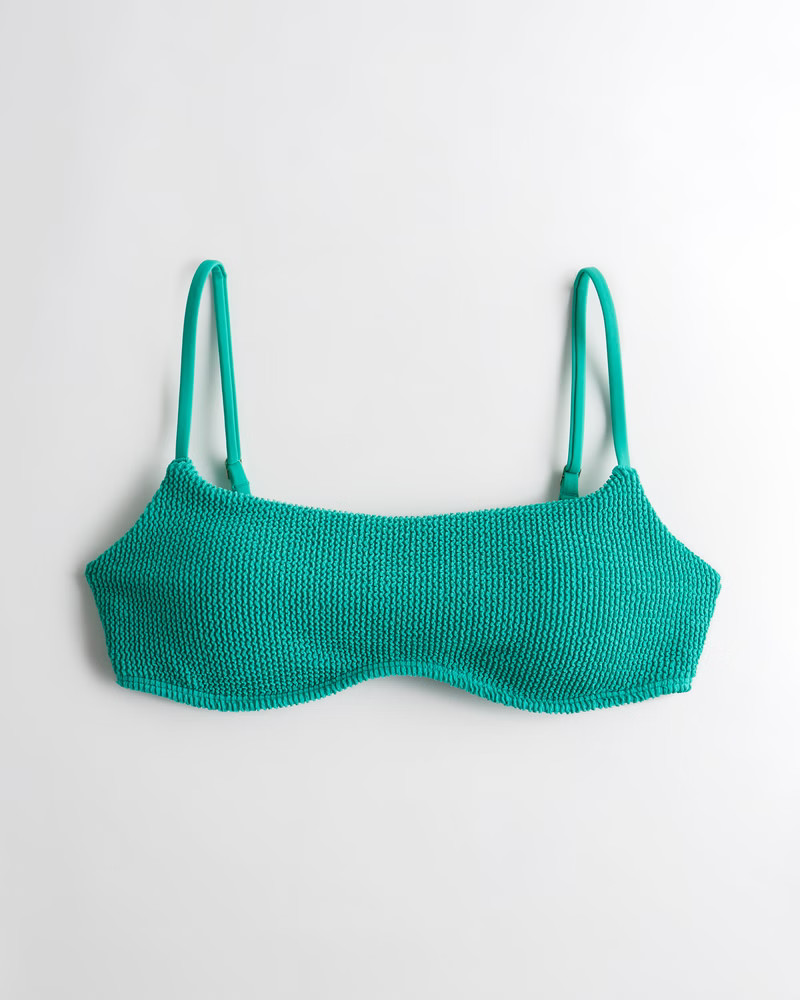 Girls Scrunch Scoop Bikini Top | Girls Swimwear | HollisterCo.com | Hollister (US)