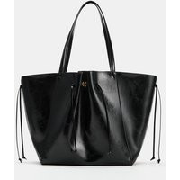 Zara - Gathered Shopper Bag - Black - One Size Only - Woman | Zara US