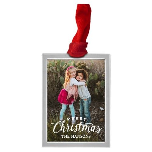 Merry Christmas Gallery Luxe Frame Ornament | Shutterfly