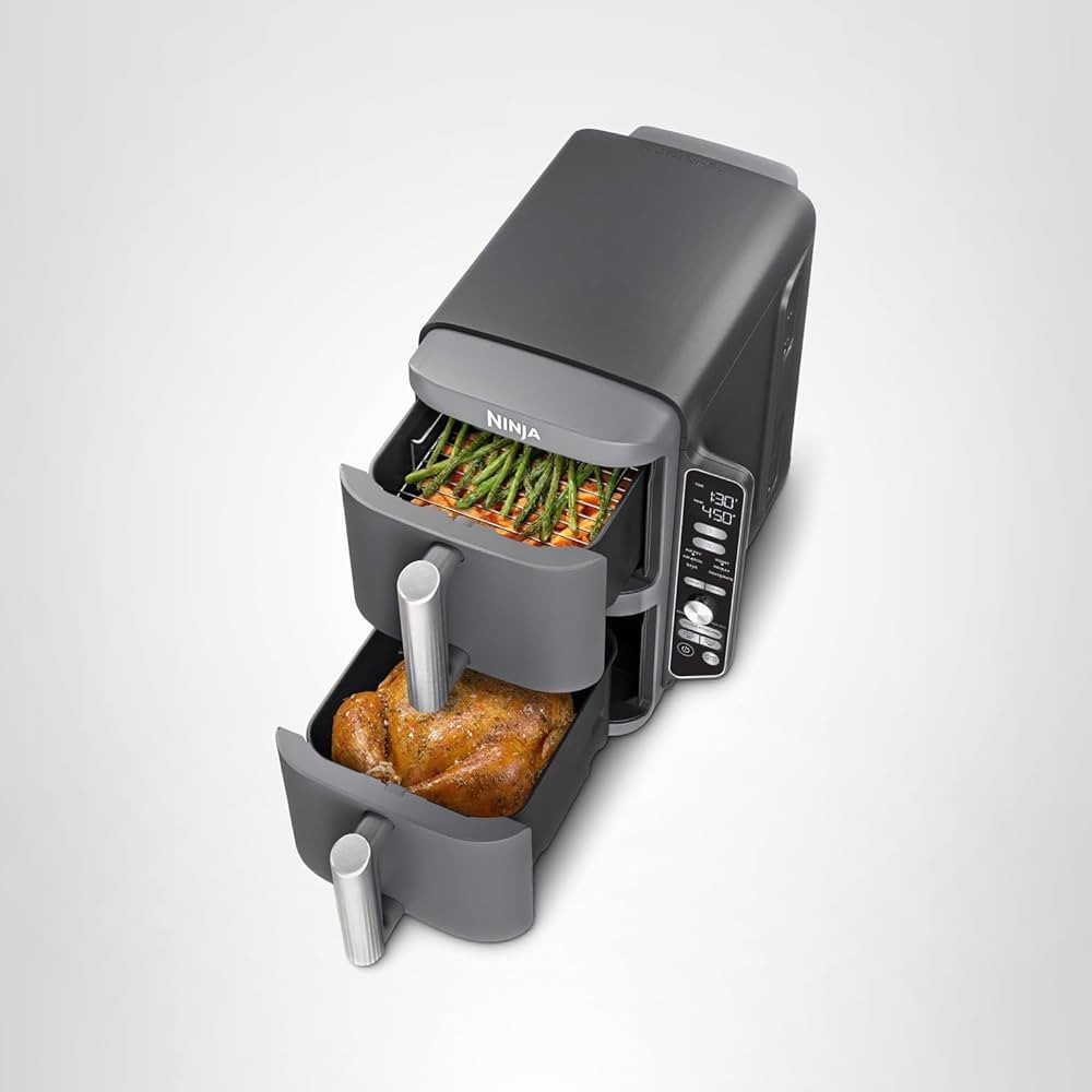 Ninja Air Fryer, 10QT DoubleStack XL 2-Basket, Compact Design, Cooks 5lb Whole Chicken, Feeds Up ... | Amazon (US)