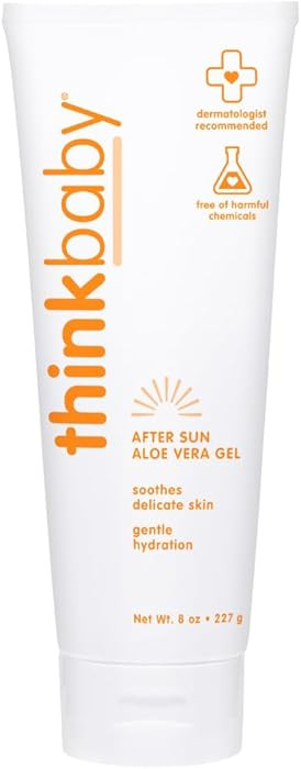 Thinkbaby Aloe Vera Gel After Sun Relief Lotion, 8 Fl Oz – EWG Verified Natural After Sun Skinc... | Amazon (US)