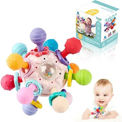 Baby Sensory Teething Teether Toys: Teething Toys for Babies 0-6 Months | Baby Teething Toys 6 to... | Amazon (US)
