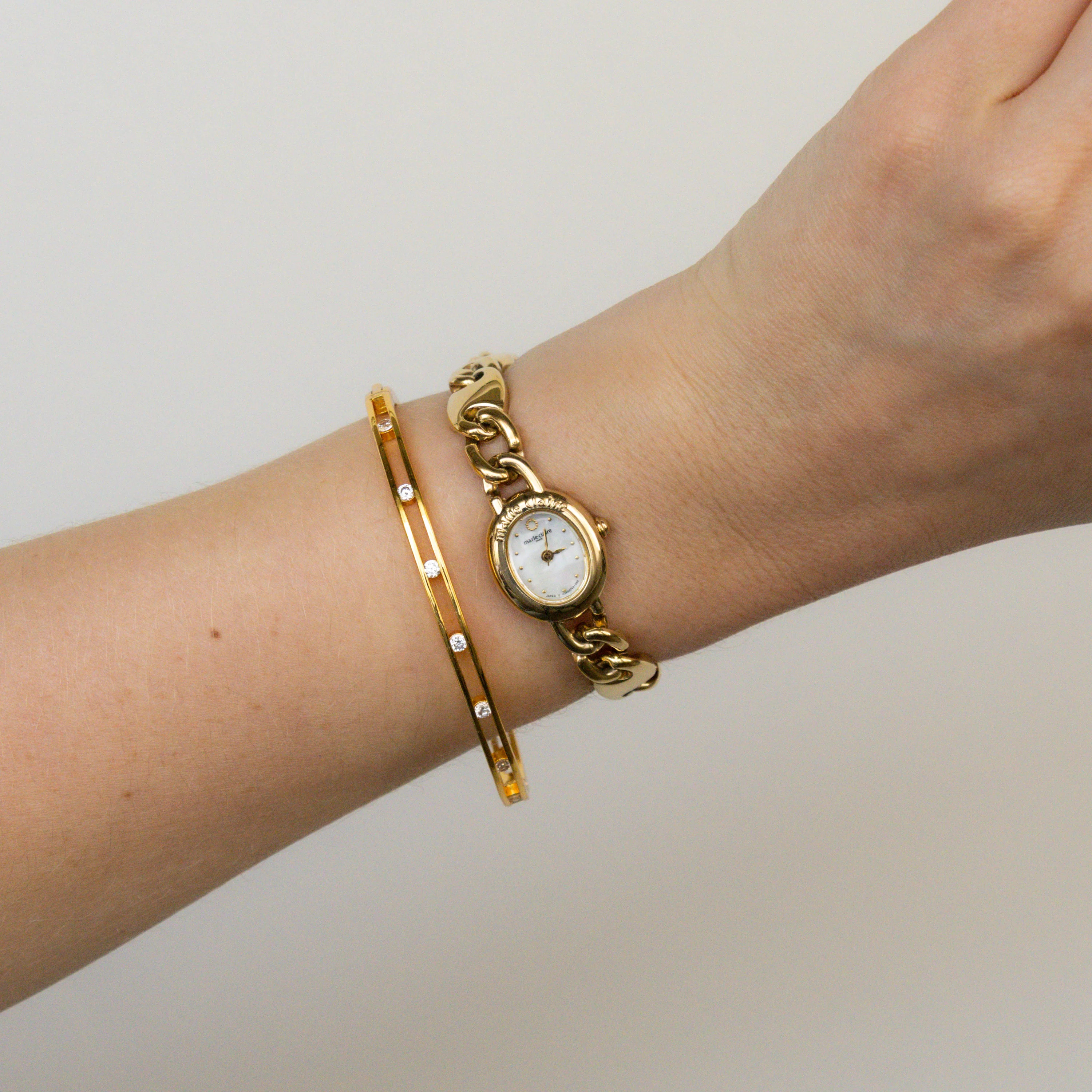 Vintage Marie Claire Link Gold Women's Watch | Caitlyn Minimalist | Caitlyn Minimalist