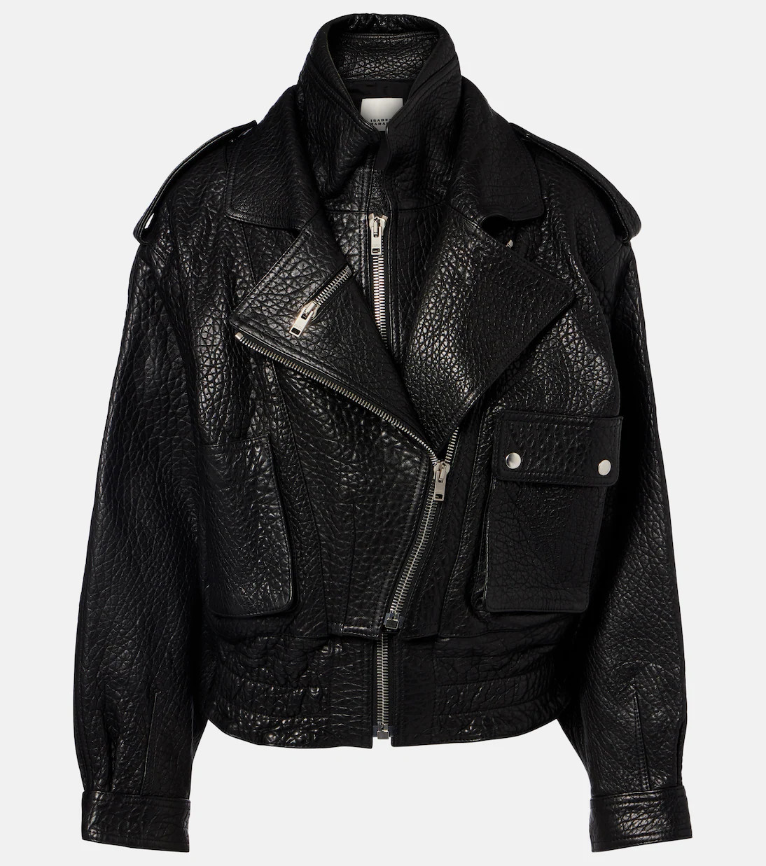 Aneli leather biker jacket | Mytheresa (FR)