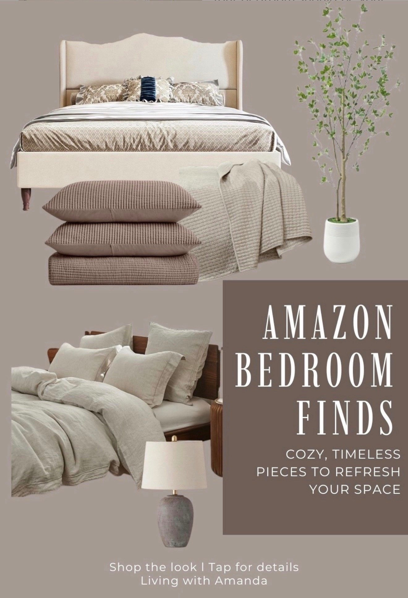Your bedroom should be your sanctuary ✨. These Amazon finds—from chic bedding and stylish lamps to cozy accents—make it easy to refresh your space in minutes. I’ve handpicked my favorites that combine style, comfort, and budget-friendly prices. Tap to shop and bring these cozy vibes home!

•	Amazon bedroom decor
	•	Affordable bedroom makeover
	•	Cozy home accents
	•	Stylish bedding and lamps
	•	Amazon home finds

#AmazonHome #BedroomDecor #HomeStyling #CozyBedroom #AmazonFavorites #HomeInspo


Comment SHOP below to receive a DM with the link to this post on my LTK ⬇ https://liketk.it/5pTeR #ltkhome #ltksalealert #ltkseasonal

#LTKGiftGuide #LTKHoliday #LTKCyberWeek

#LTKSaleAlert #LTKGiftGuide #LTKHoliday

#LTKSeasonal #LTKHome #LTKSaleAlert