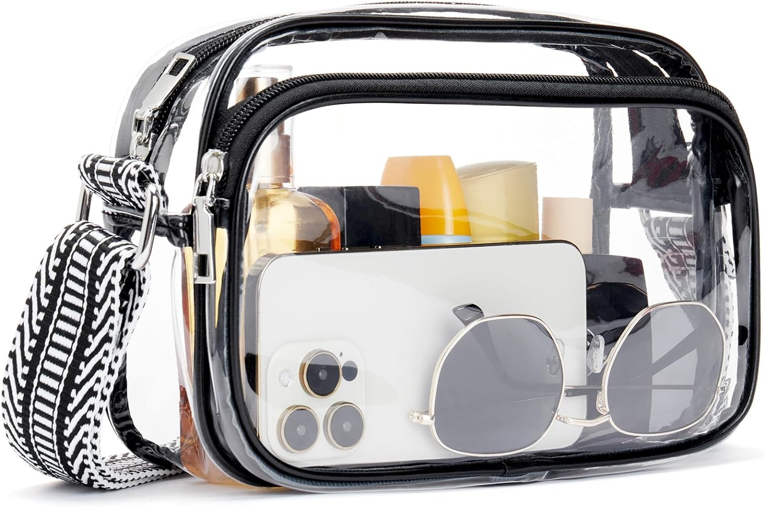 BOSTANTEN Clear Bag for Women Stadium Approved Clear Bags Small Crossbody Purse Trendy for Concer... | Amazon (US)