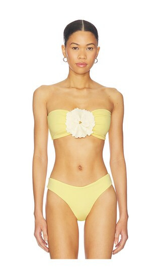 Bahia Maria Maia Bikini Top in Yellow. - size XS | Revolve Clothing (Global)